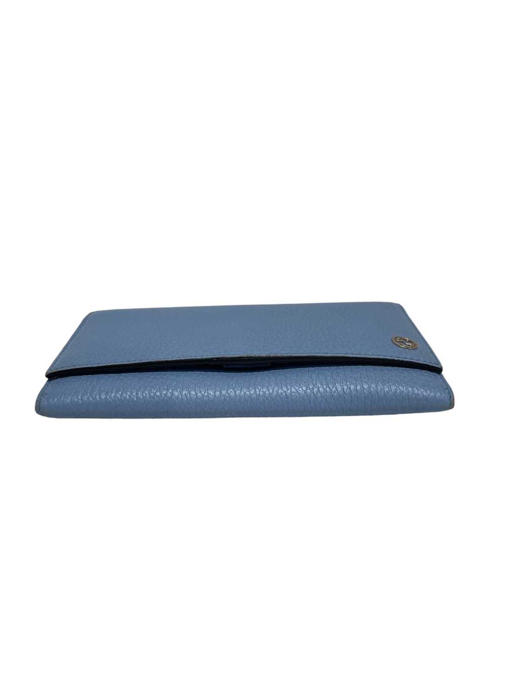 GUCCI/Long Wallet/Leather/BLU/Interlocking GG Lon… - image 3