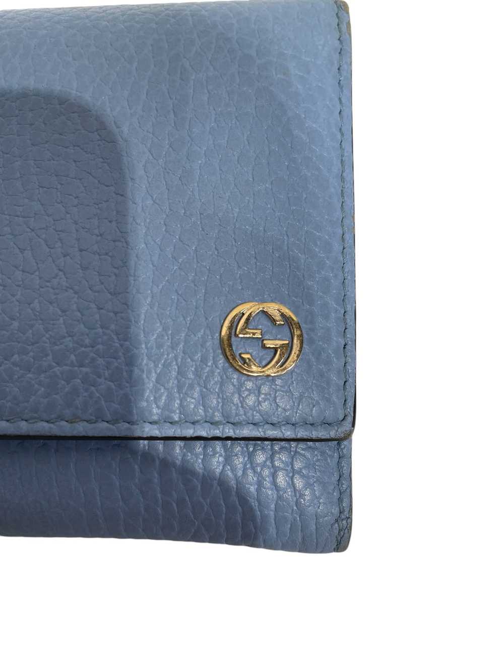 GUCCI/Long Wallet/Leather/BLU/Interlocking GG Lon… - image 5