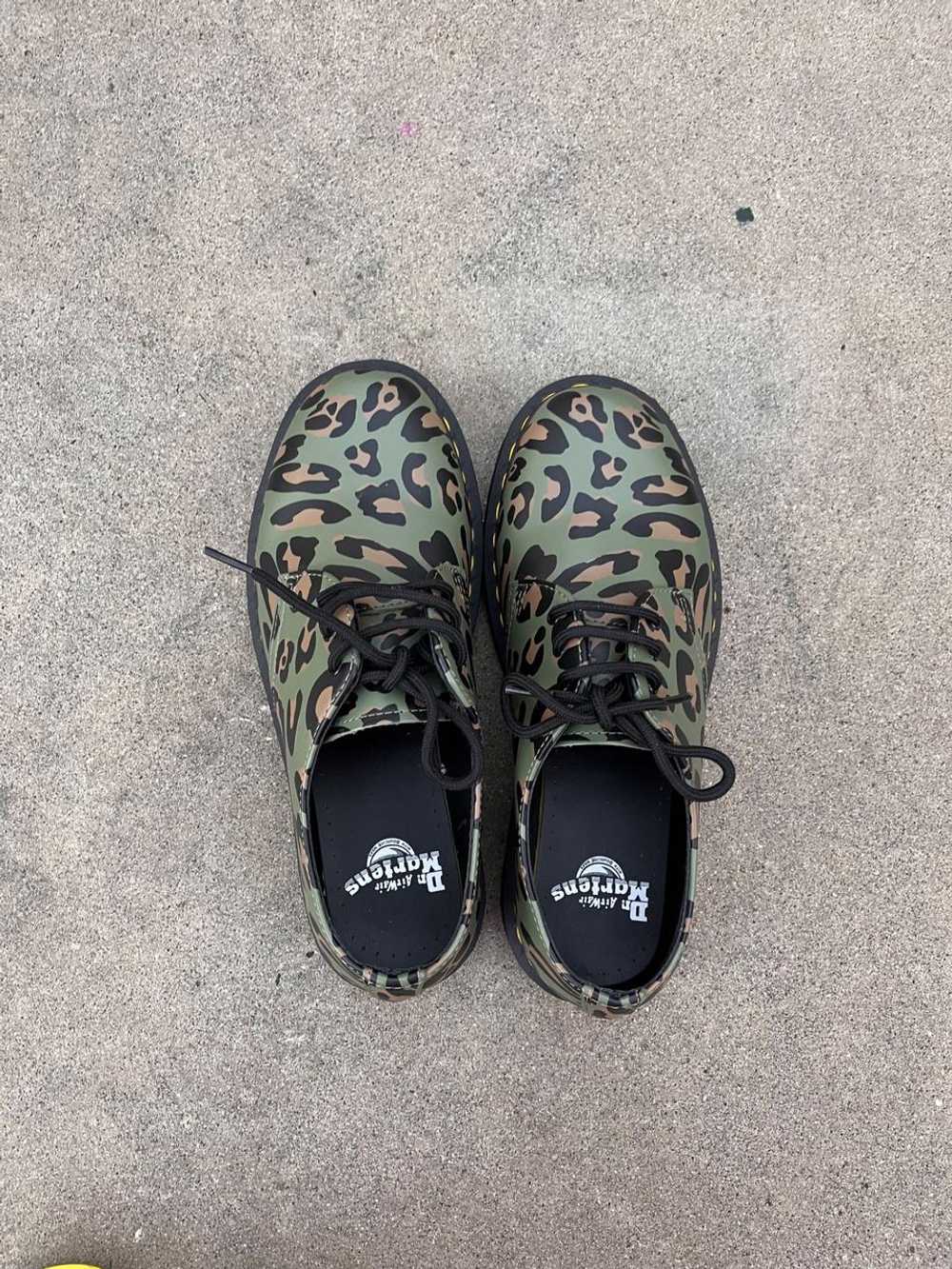 Doc Martens Dr Martens 1461 Distorted Green Leopa… - image 1