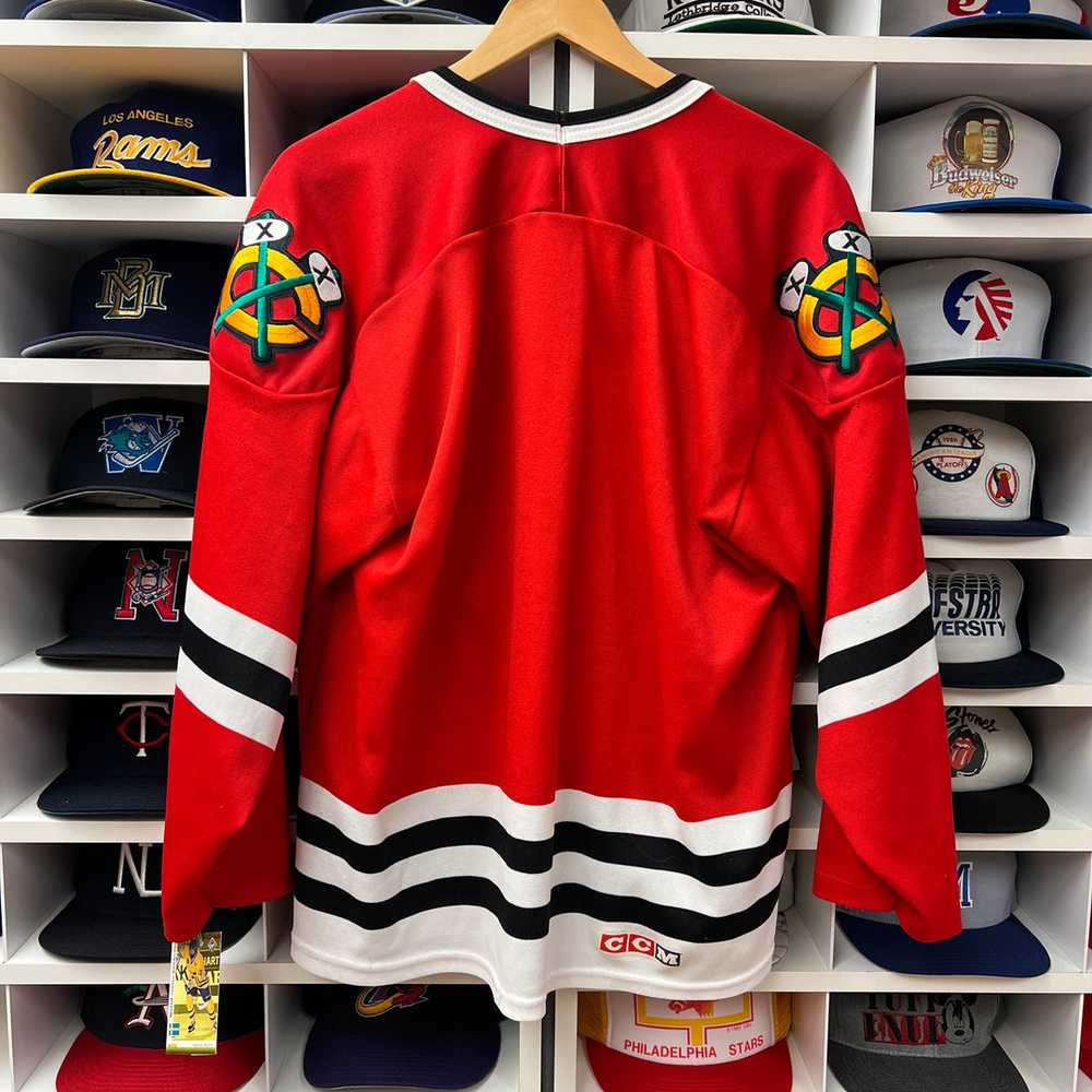 Vintage Chicago Blackhawks CCM Jersey L - image 4