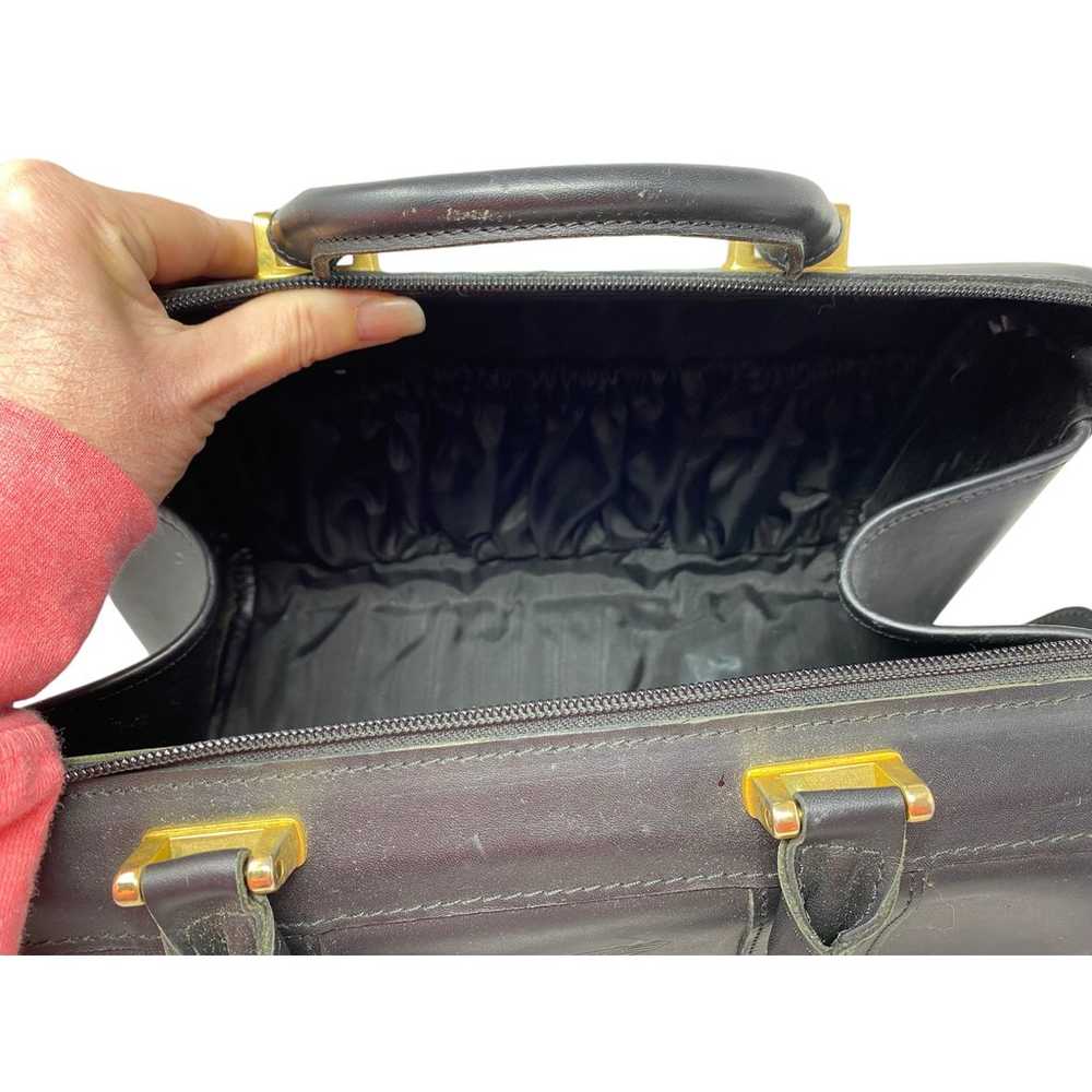 Vintage Aston Martin Top Handle Hold All Bag Blac… - image 10