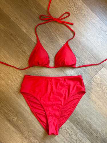 Girlfriend Collective Red Bikini Set (M) | Used,…