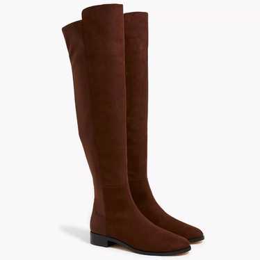 J.Crew -NWOT women’s faux Brown sueded  knee high 