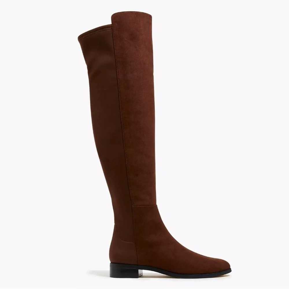 J.Crew -NWOT women’s faux Brown sueded  knee high… - image 2