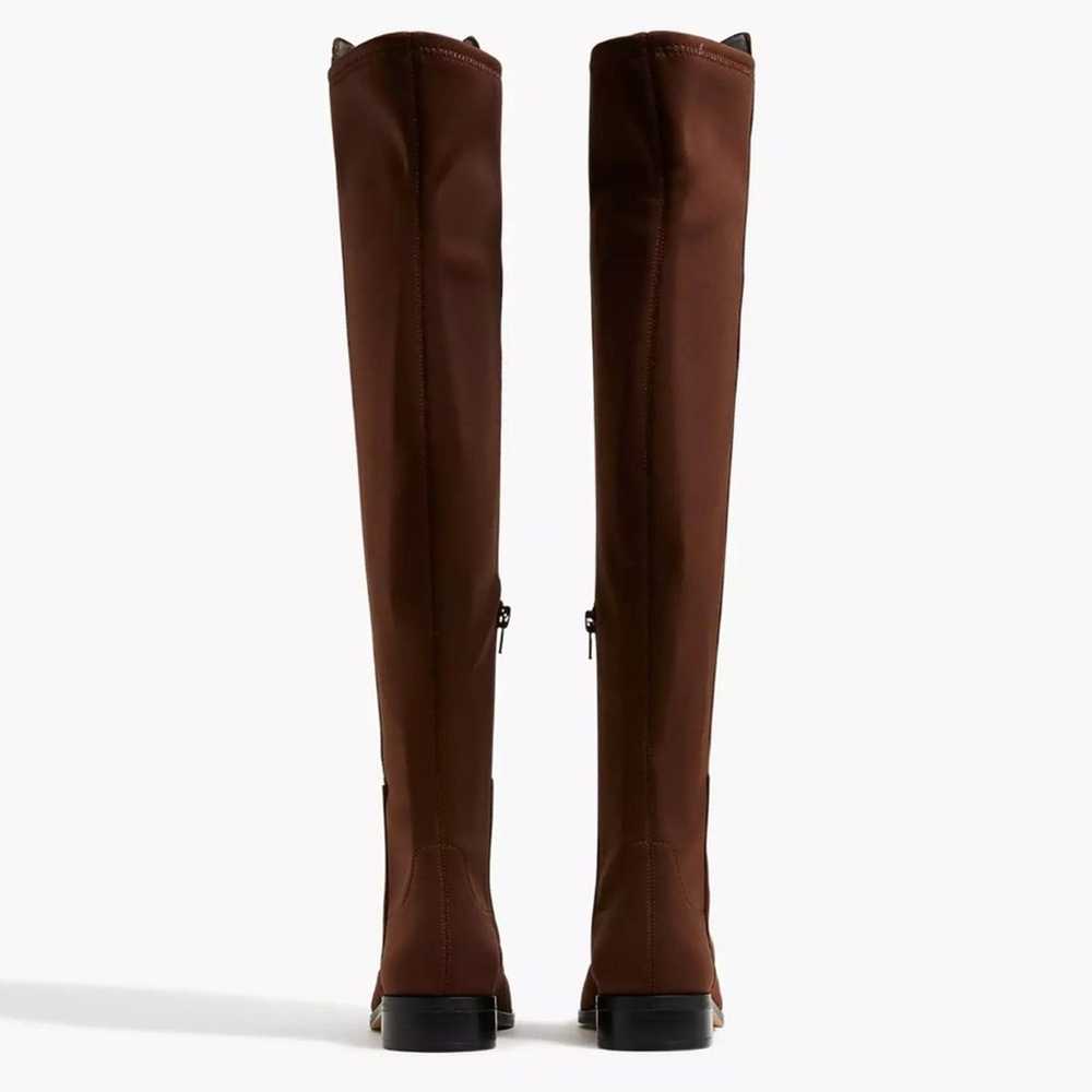 J.Crew -NWOT women’s faux Brown sueded  knee high… - image 4