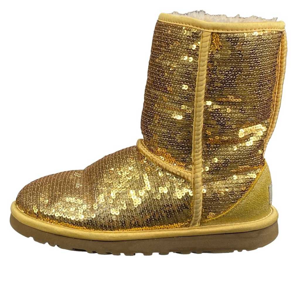 UGG Women’s Classic Short Gold Sequin Winter Boot… - image 3