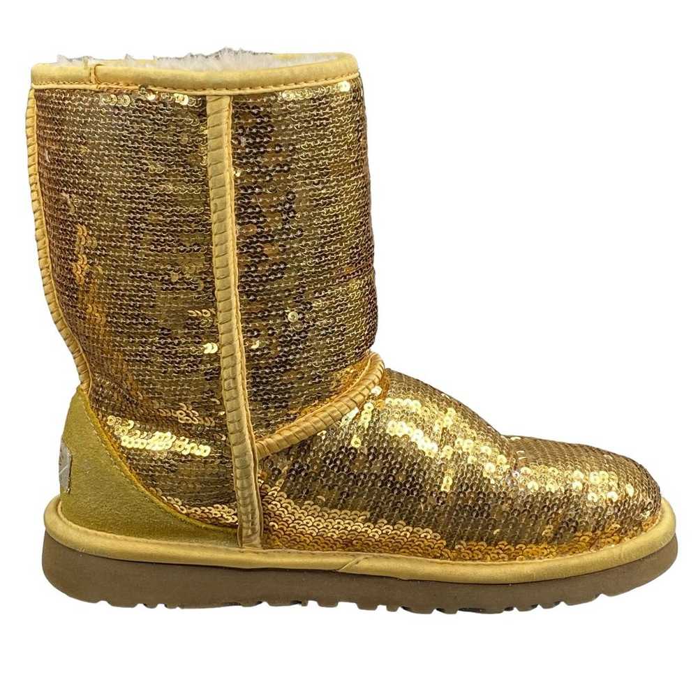 UGG Women’s Classic Short Gold Sequin Winter Boot… - image 4