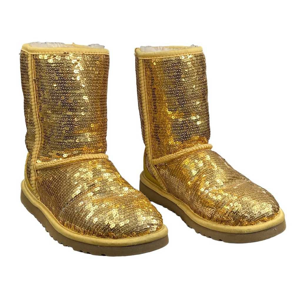 UGG Women’s Classic Short Gold Sequin Winter Boot… - image 5