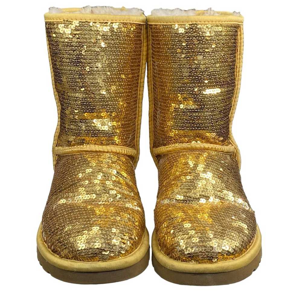 UGG Women’s Classic Short Gold Sequin Winter Boot… - image 7