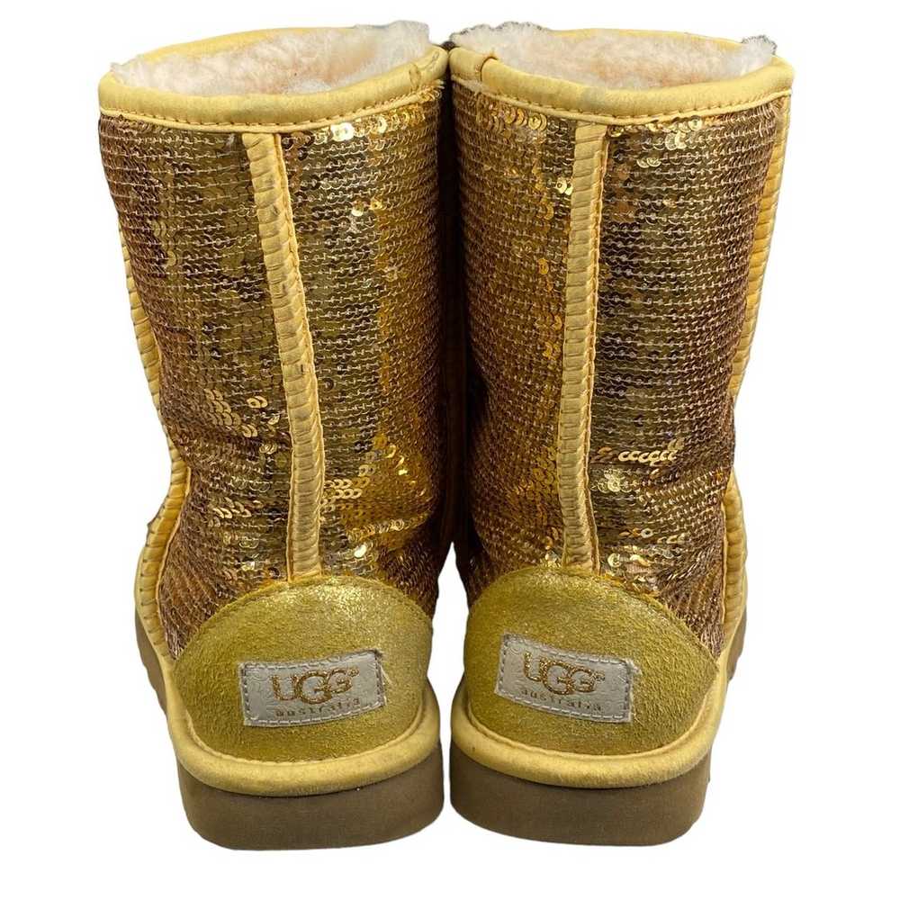 UGG Women’s Classic Short Gold Sequin Winter Boot… - image 8