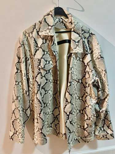 Alyx Alyx Snake Leather Jacket Oversized