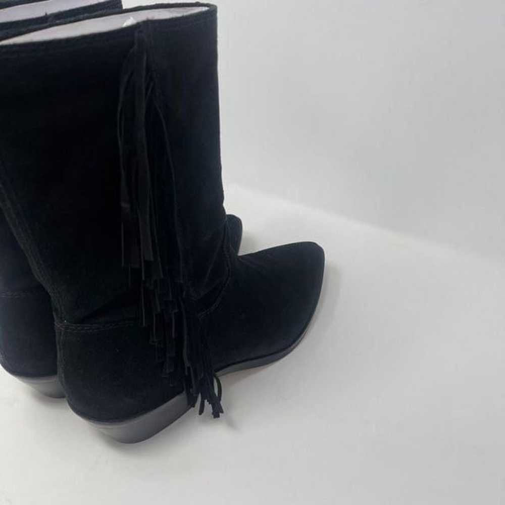 Rebecca Minkoff Boots 7 Black Western Cowgirl Fri… - image 6