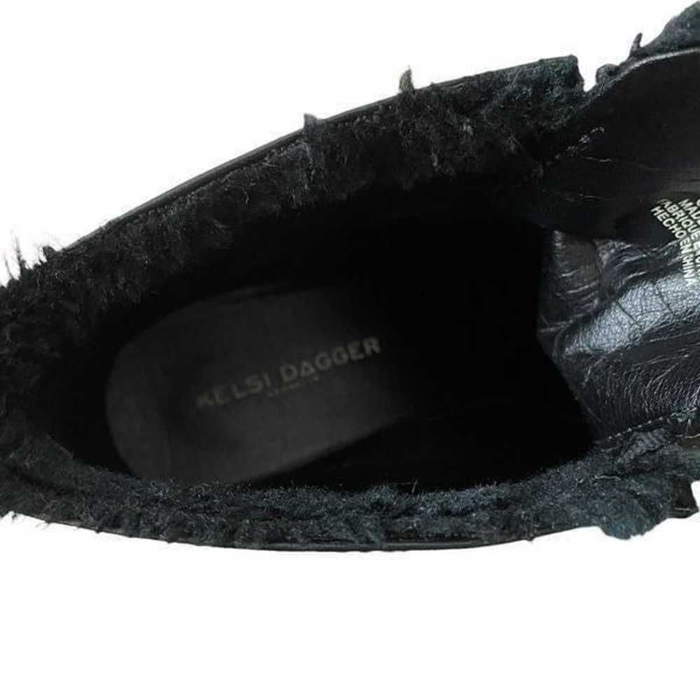 Kelsi Dagger Kingdale Black Fur Lined Ankle Leath… - image 7