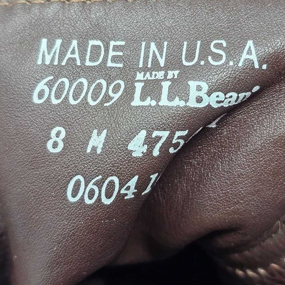 LL Bean Brown Leather Waterproof Thinsulate Shear… - image 9