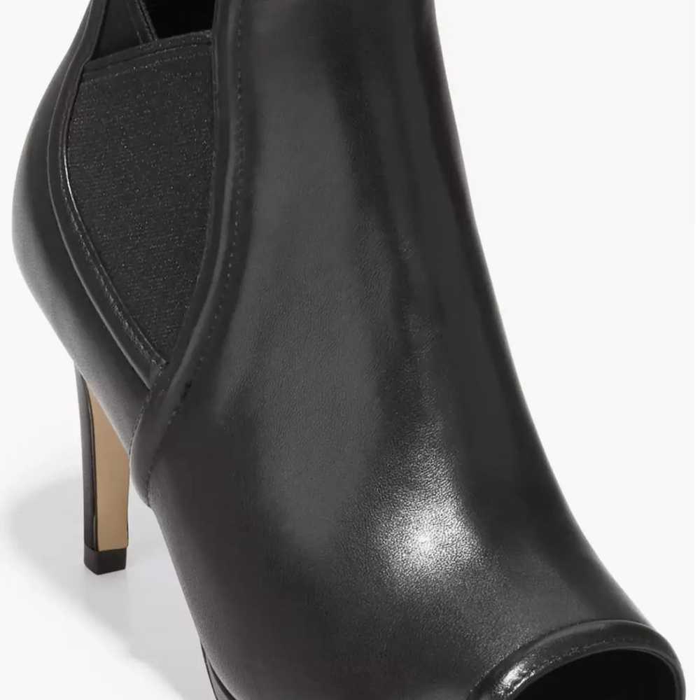 Cole Haan Jones peep toe leather booties sz 7 new - image 1