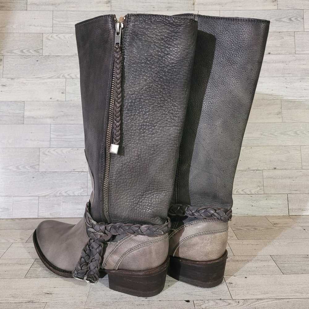 Women's Corral Jayton Western Grey Leather Tall R… - image 4