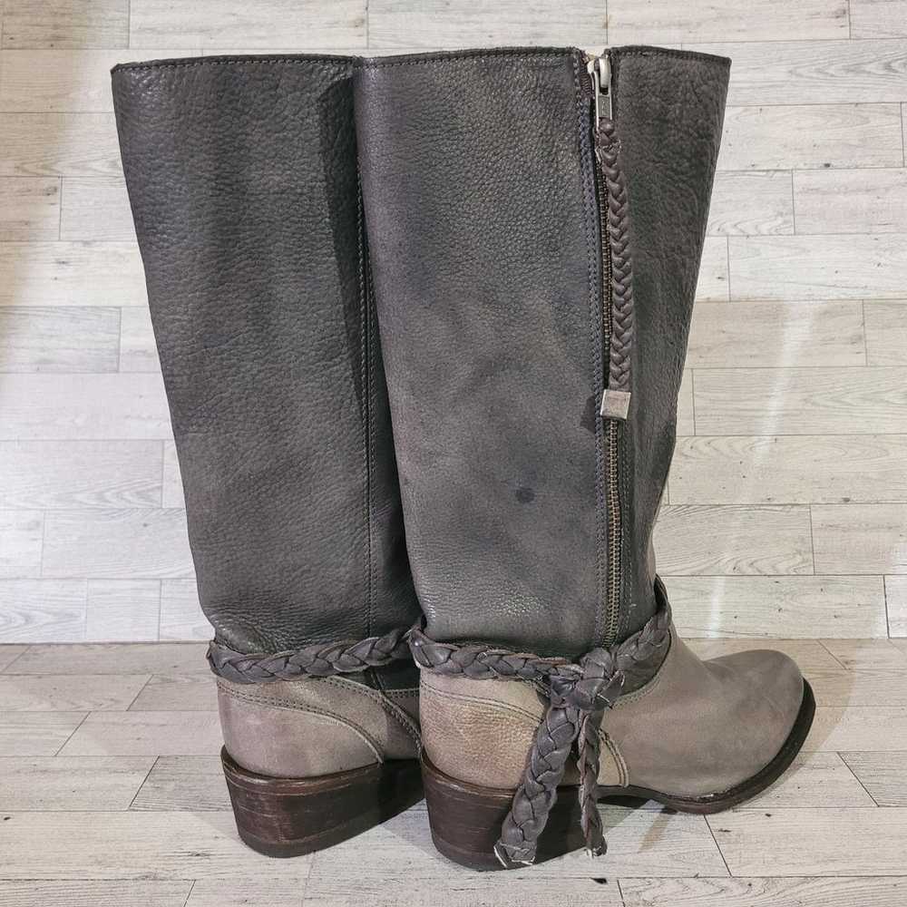 Women's Corral Jayton Western Grey Leather Tall R… - image 5