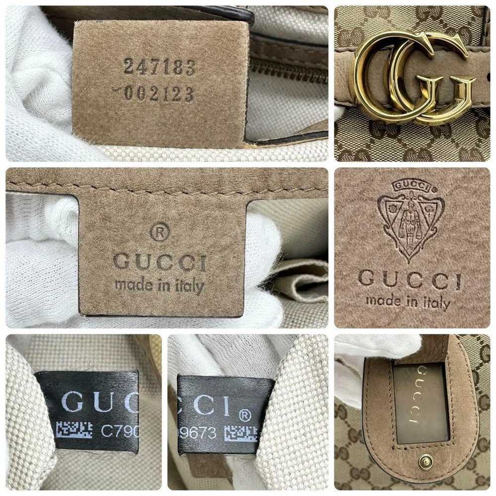 Brand new GUCCI handbag in GG canvas beige with g… - image 7