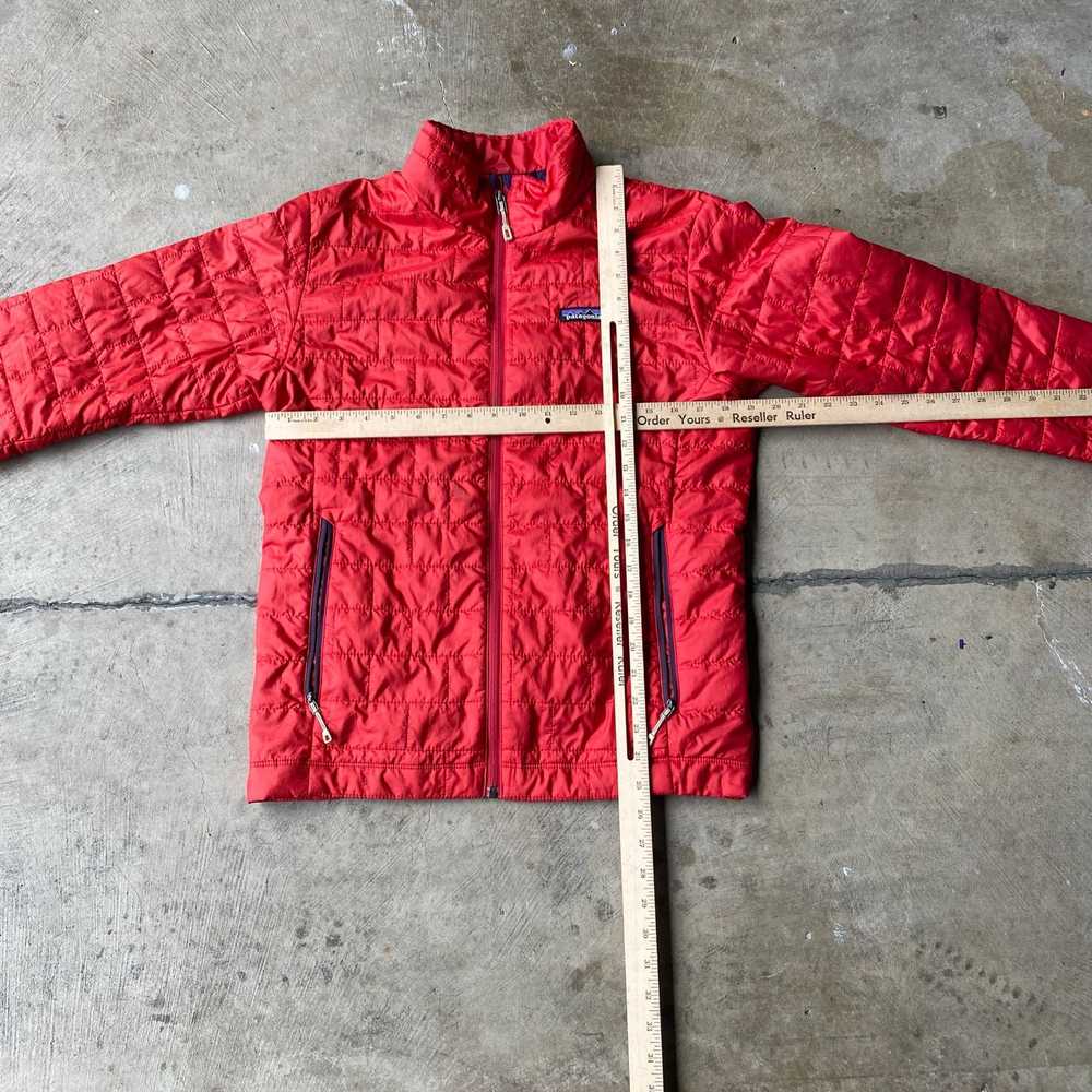 Vintage PATAGONIA RED PUFFER ZIP JACKET MENS SMAL… - image 5