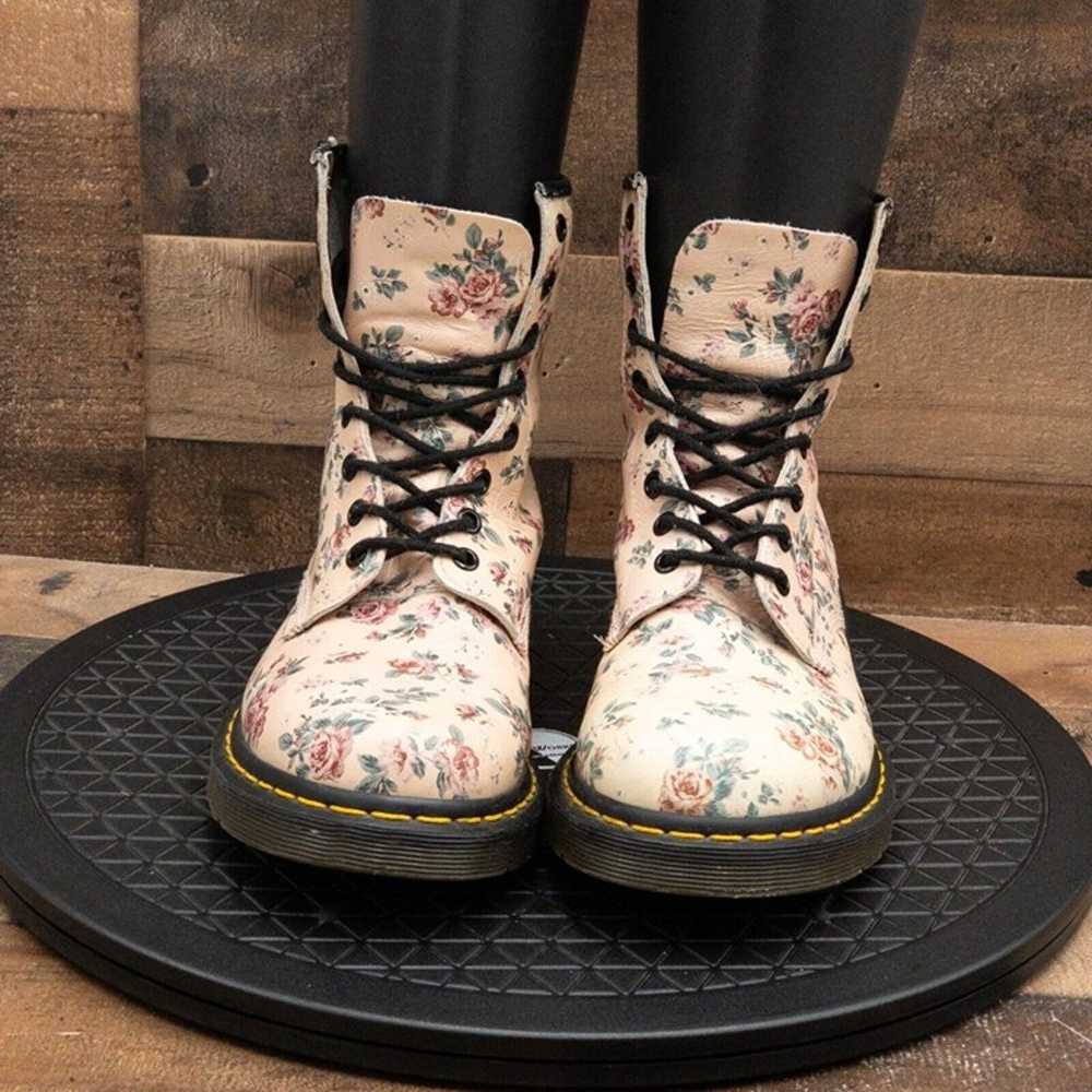 DR MARTENS FLORAL PRINT WOMENS BOOTS MULTICOLOR C… - image 2