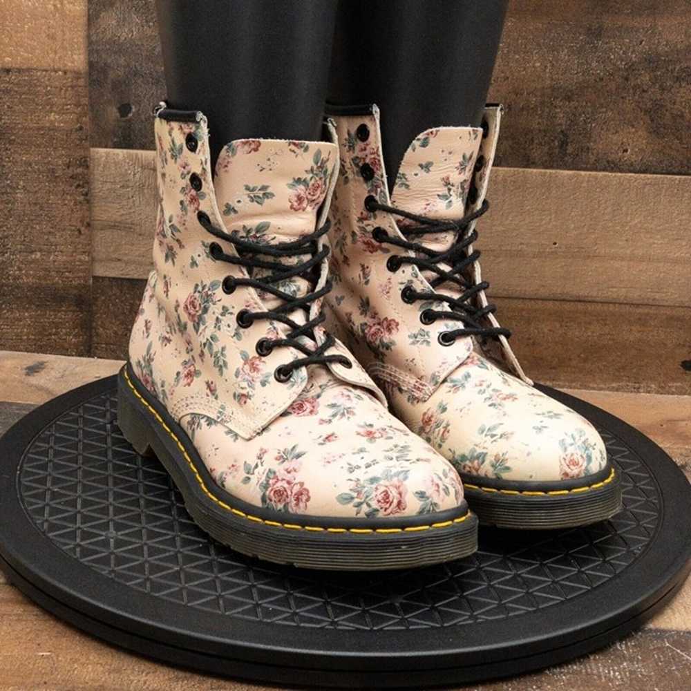 DR MARTENS FLORAL PRINT WOMENS BOOTS MULTICOLOR C… - image 3