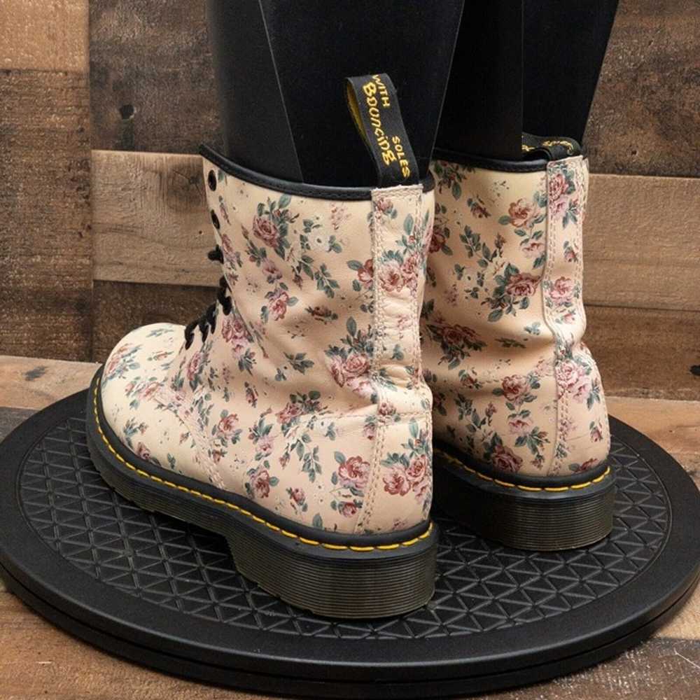 DR MARTENS FLORAL PRINT WOMENS BOOTS MULTICOLOR C… - image 6