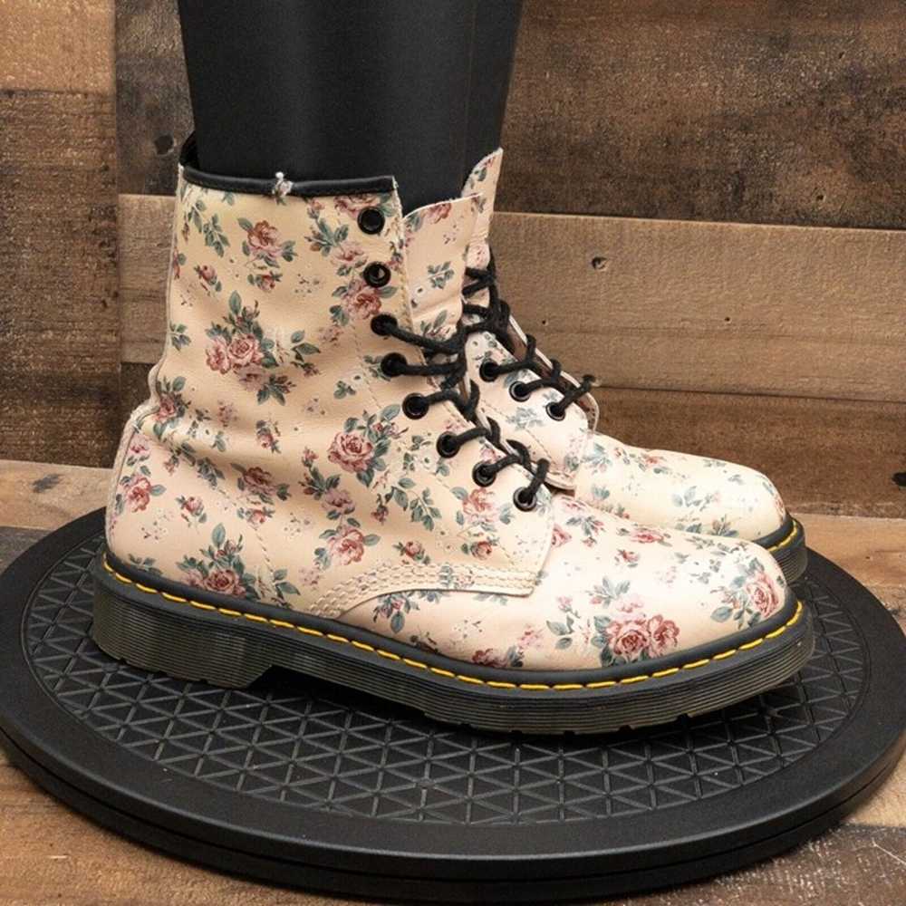 DR MARTENS FLORAL PRINT WOMENS BOOTS MULTICOLOR C… - image 9