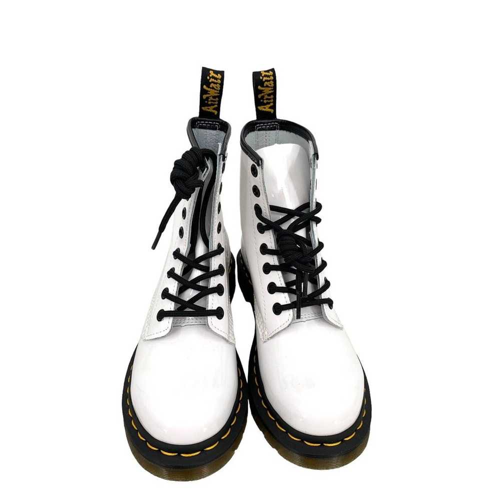 White Dr Doc Martens 1460 Women's 6 Patent Leathe… - image 2