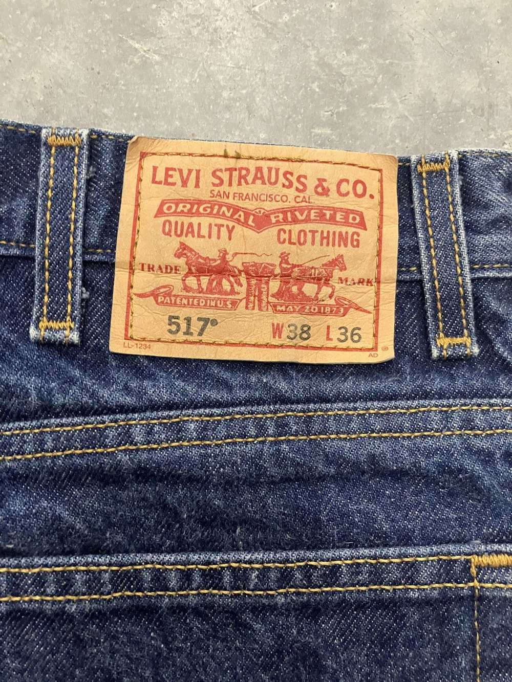 Jean × Levi's × Vintage Vintage Levi’s 517 Dark W… - image 8