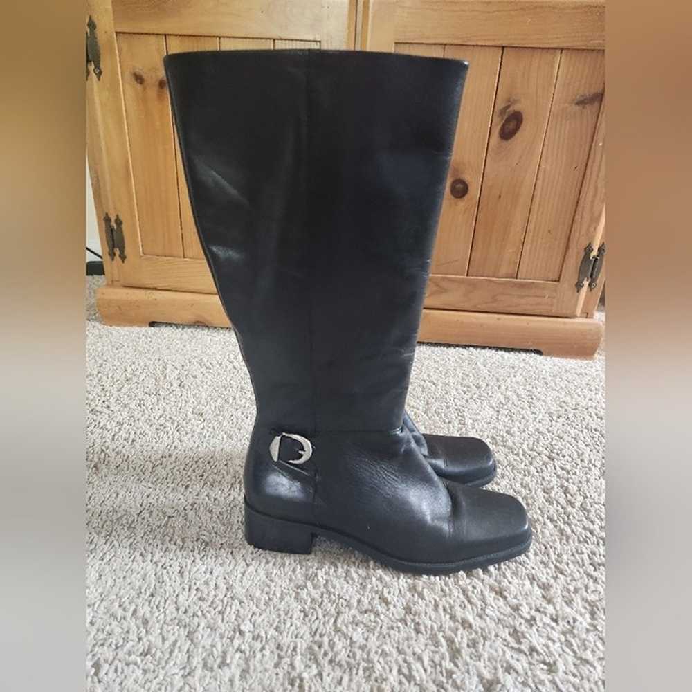 Womens Naturalizer Black Leather Knee High Tall B… - image 4