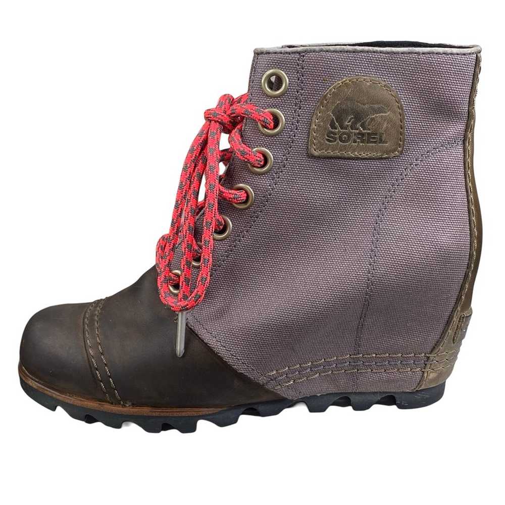 Sorel Women's PDX Grey Brown Hidden Wedge Bootie … - image 3