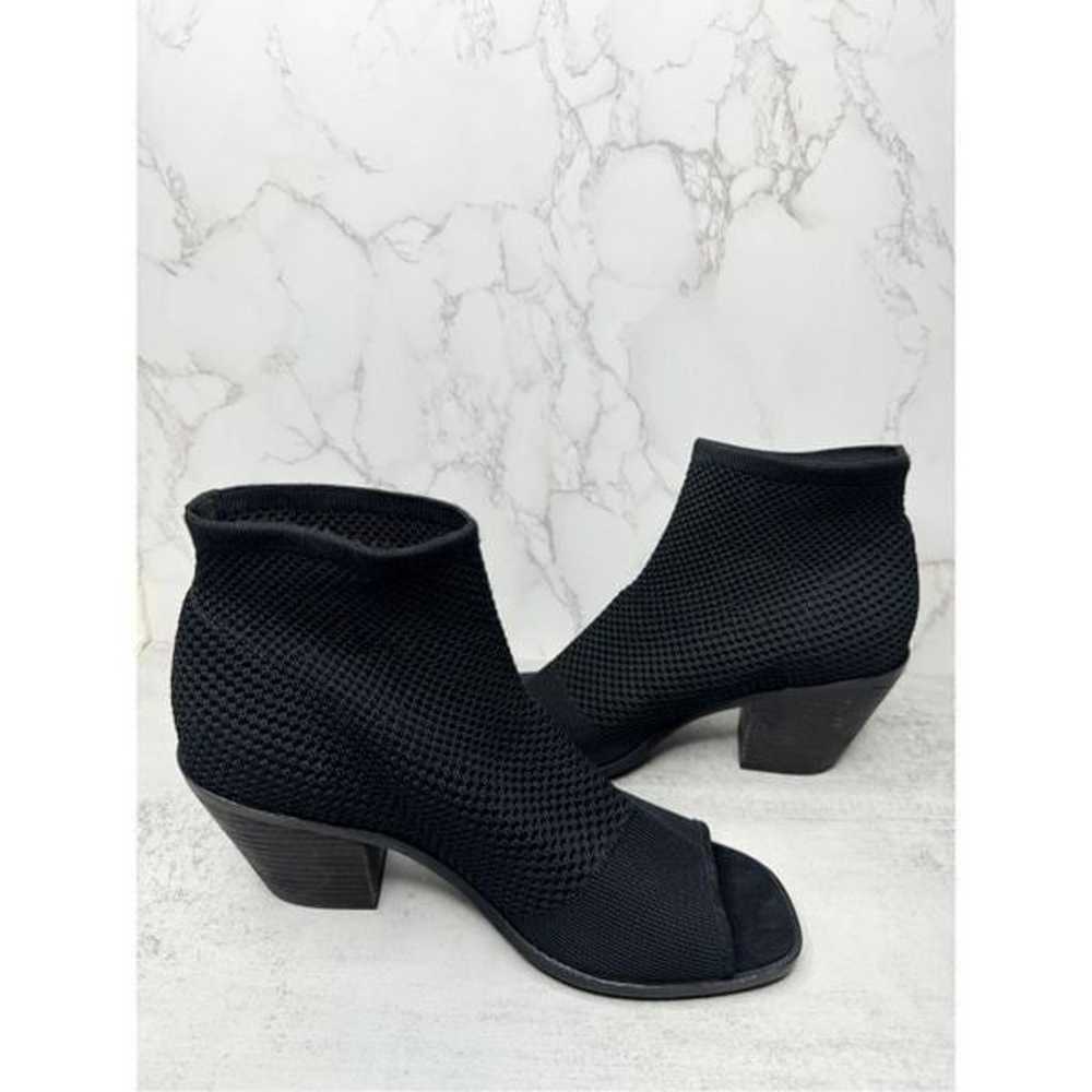 Eileen Fisher Booties Women Size 9.5 Black Croft … - image 3