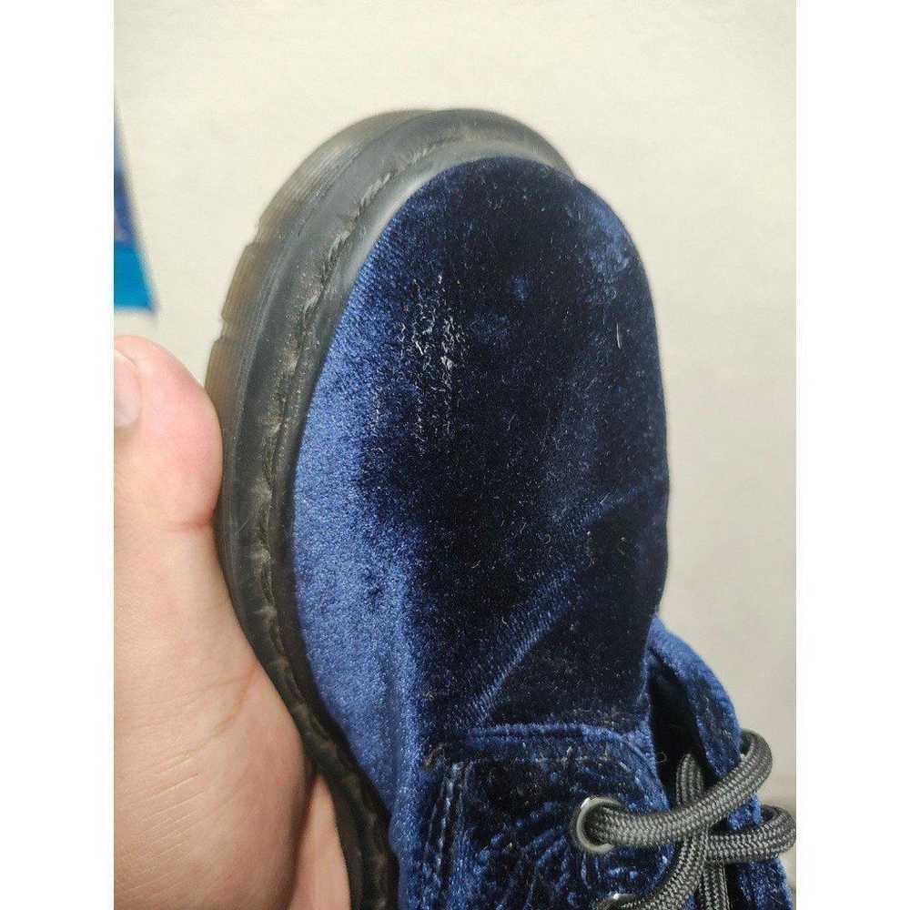 Dr Martens 1460 Brocade Lace Up Velvet Royal Blue… - image 7