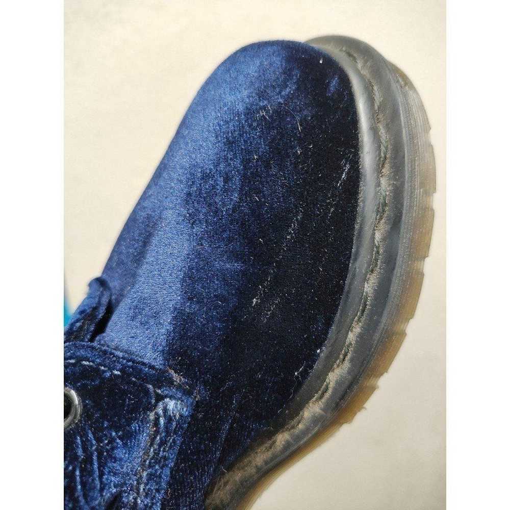 Dr Martens 1460 Brocade Lace Up Velvet Royal Blue… - image 8