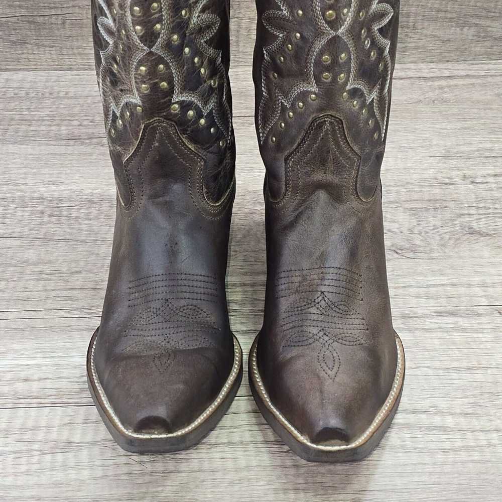 Rawhide by Abilene Women's Size 9M Brown Leather … - image 3