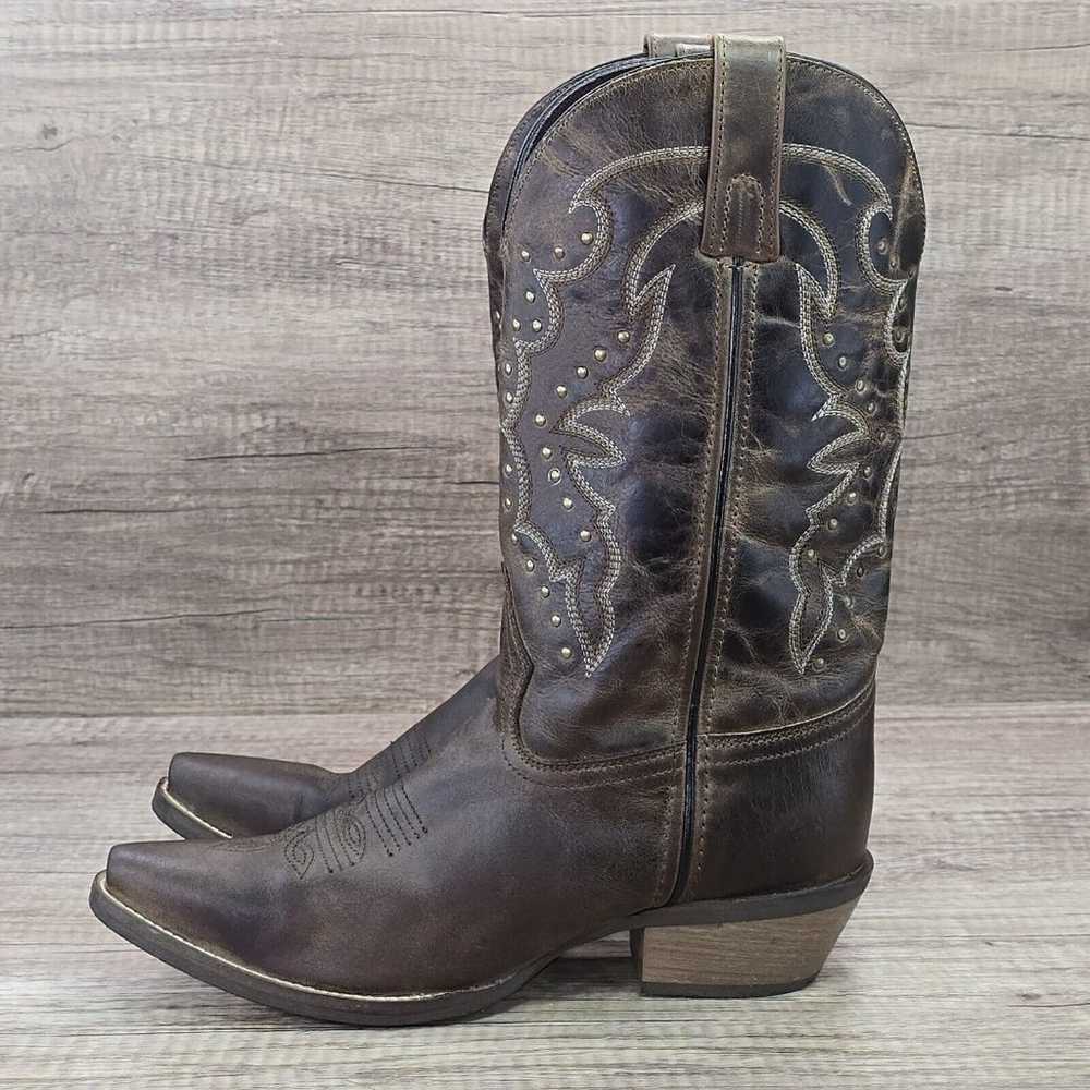 Rawhide by Abilene Women's Size 9M Brown Leather … - image 4