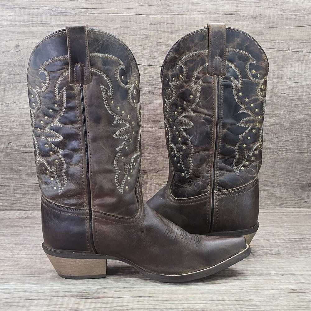 Rawhide by Abilene Women's Size 9M Brown Leather … - image 6