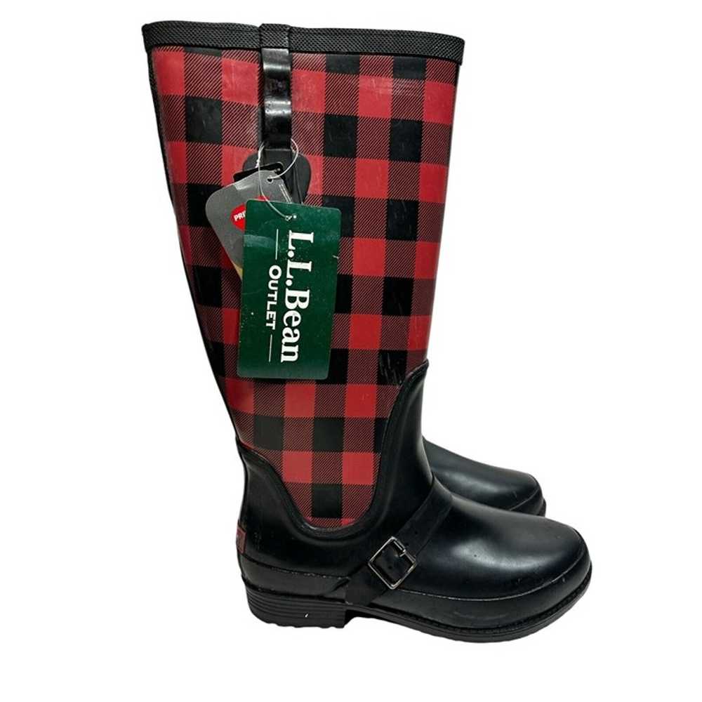 L. L. LL Bean Insulated Wellie Rain Boots w/Polar… - image 1