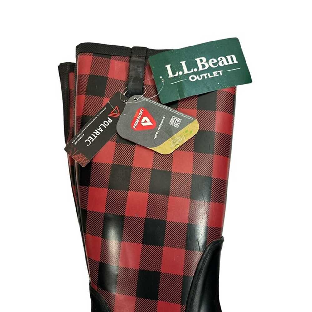 L. L. LL Bean Insulated Wellie Rain Boots w/Polar… - image 8