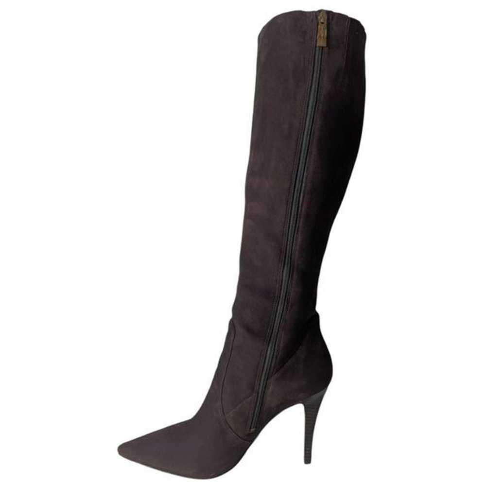 VIA SPIGA Dacia Tall Brown Suede Heeled Boot Size… - image 12