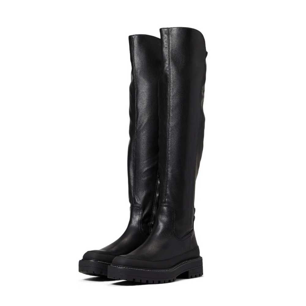 Sam Edelman Lerue Over-The-Knee Boots, Black Faux… - image 1