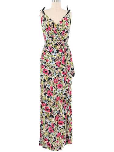 1940s Floral Gown