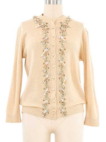 1950s Beaded Cashmere Cardigan