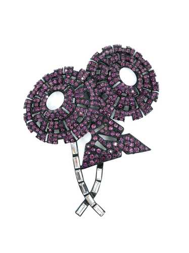SONIA RYKIEL ブローチ Sonia Rykiel Paris Gold Plated Crystal Tassel Safety Pin Brooch