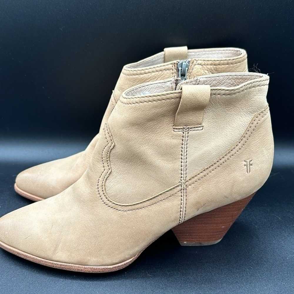 tan leather Frye Reina booties size 9 - image 2