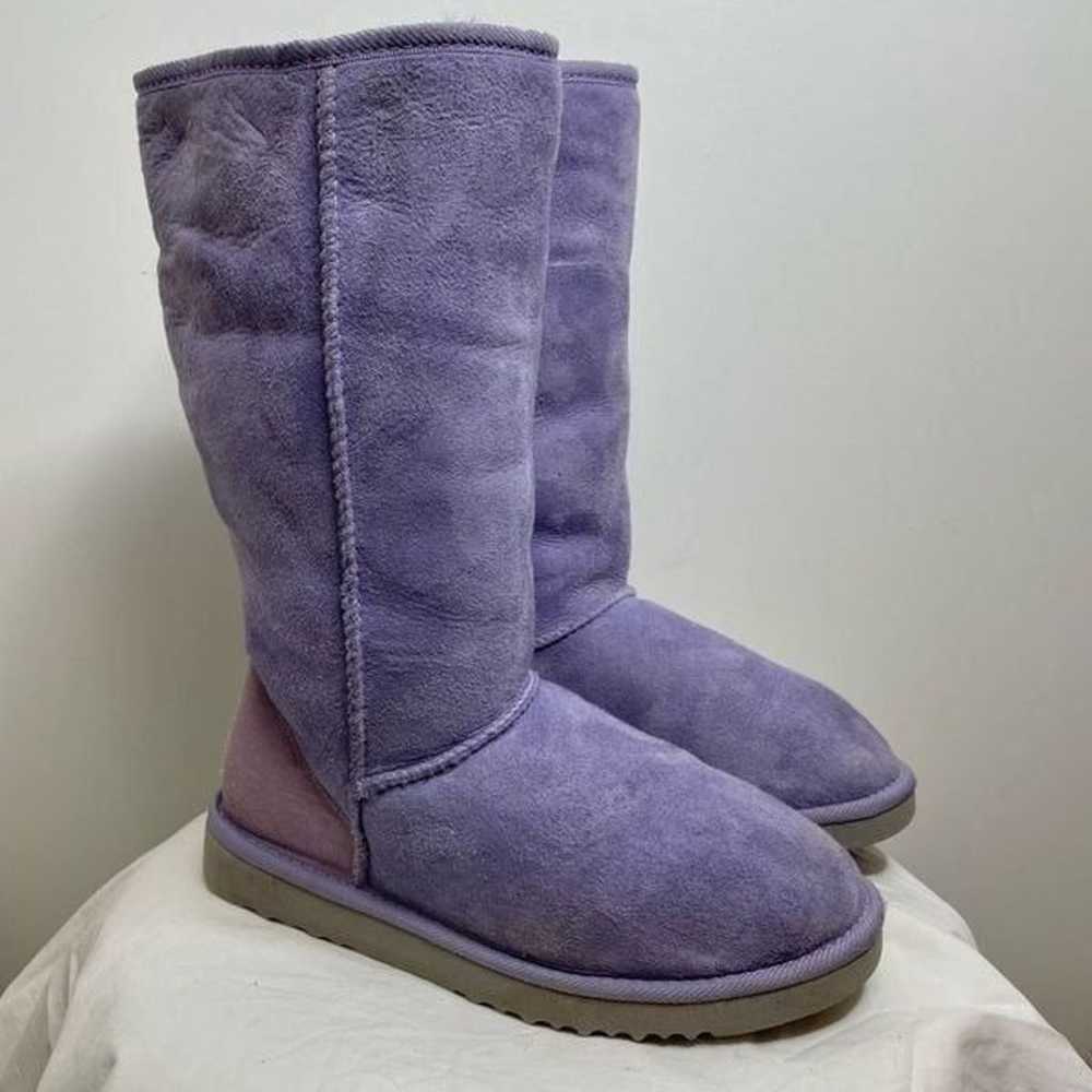 UGG Classic Tall 5815 Leather Sheepskin Lined She… - image 10