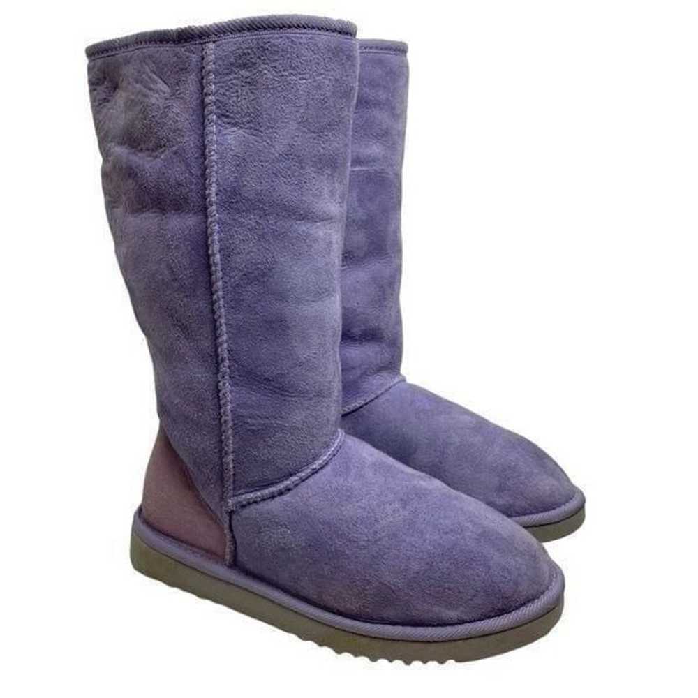 UGG Classic Tall 5815 Leather Sheepskin Lined She… - image 1