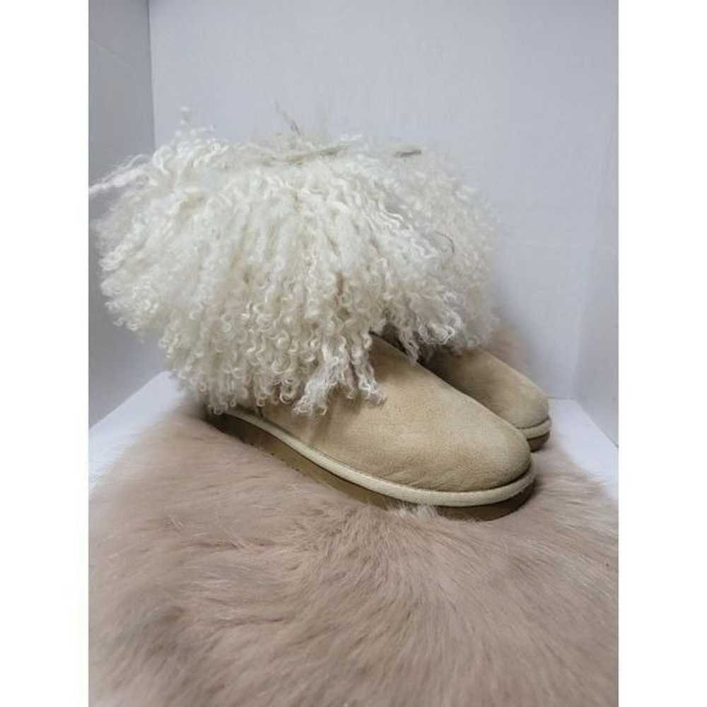 Ugg Australia Sheepskin Mongolian Hair Short Cuff… - image 1