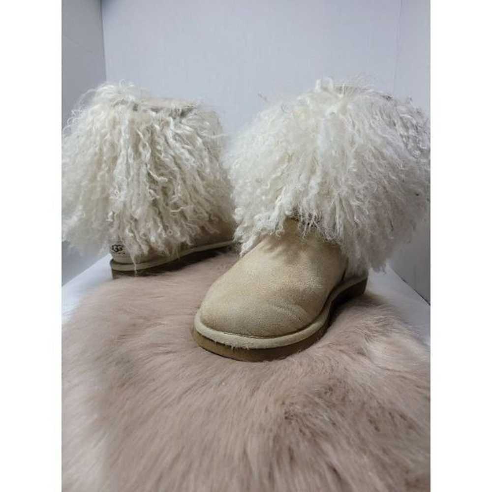 Ugg Australia Sheepskin Mongolian Hair Short Cuff… - image 5