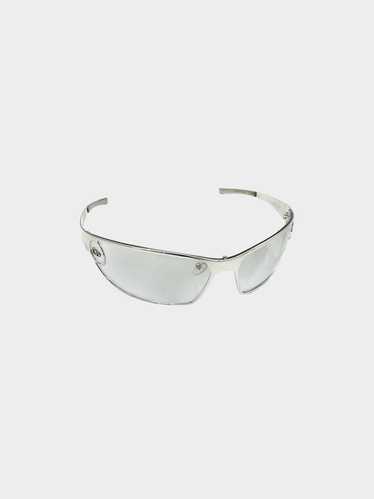 Christian Dior 2000s Silver DiorStart Shield Sungl